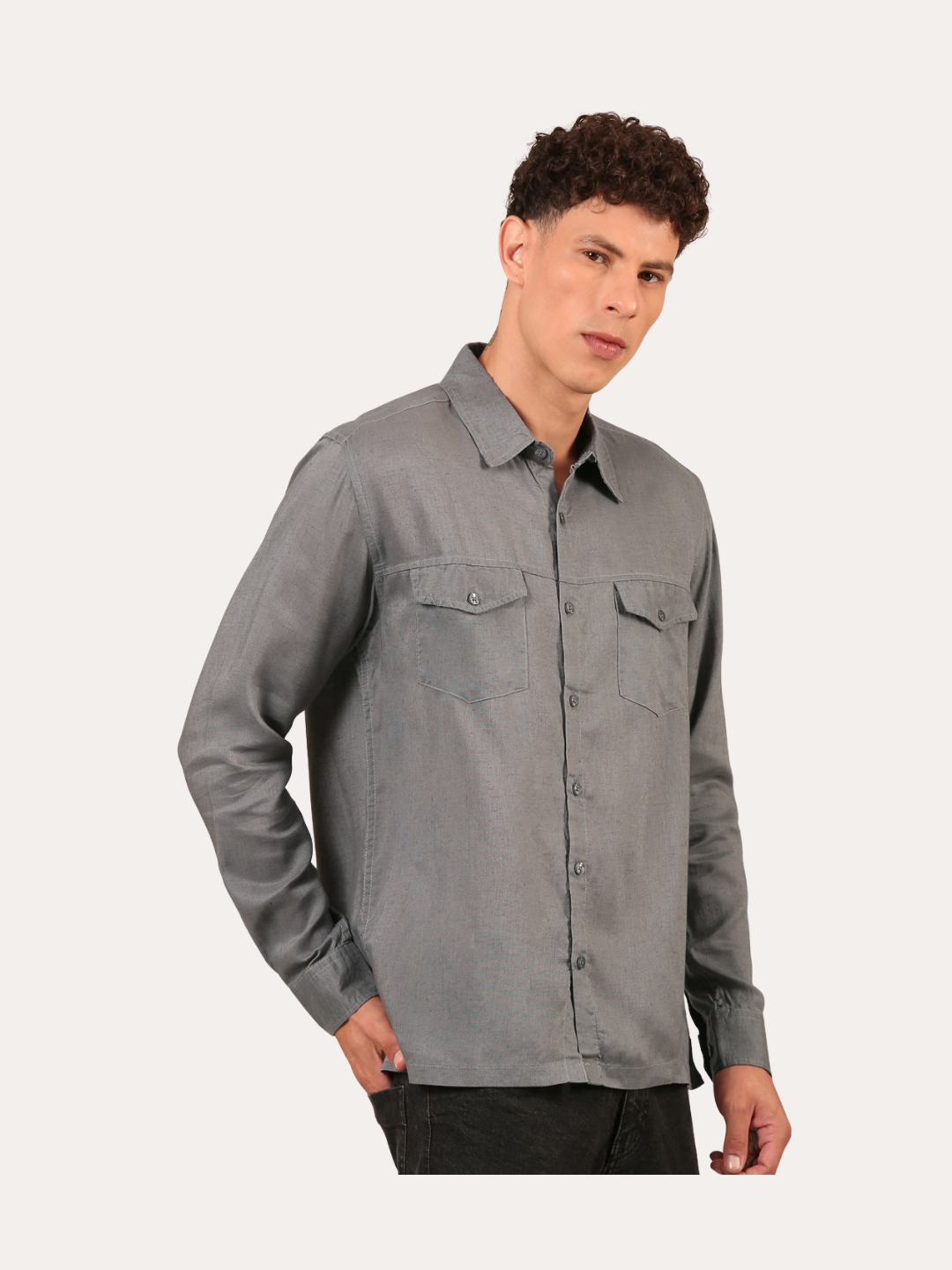Cotton Linen : Grey