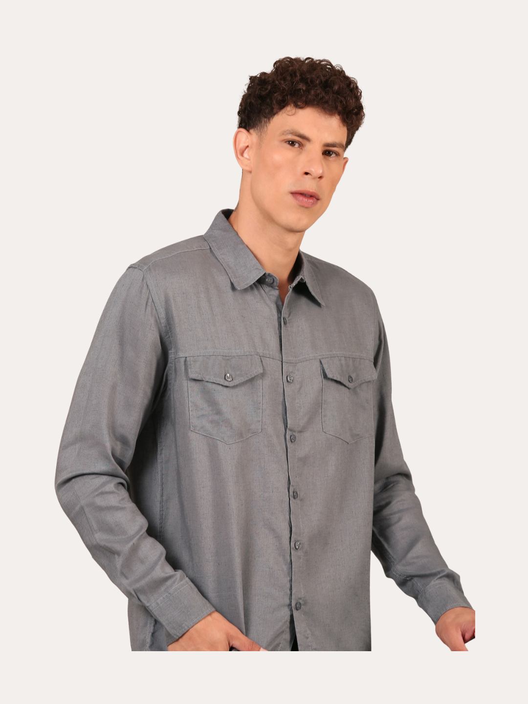 Cotton Linen : Grey
