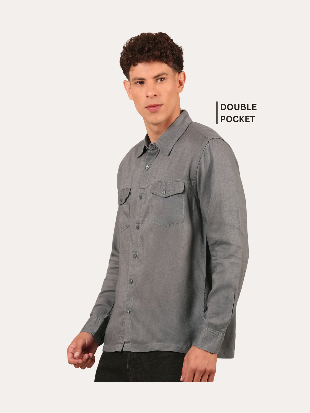 Cotton Linen : Grey