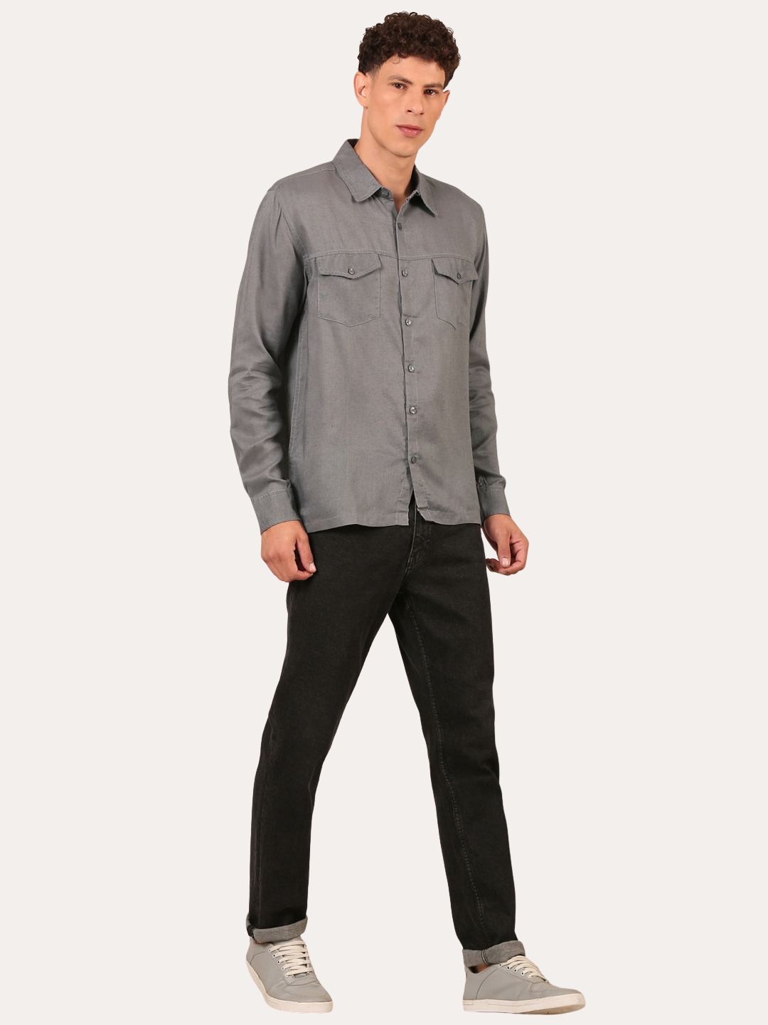 Cotton Linen : Grey