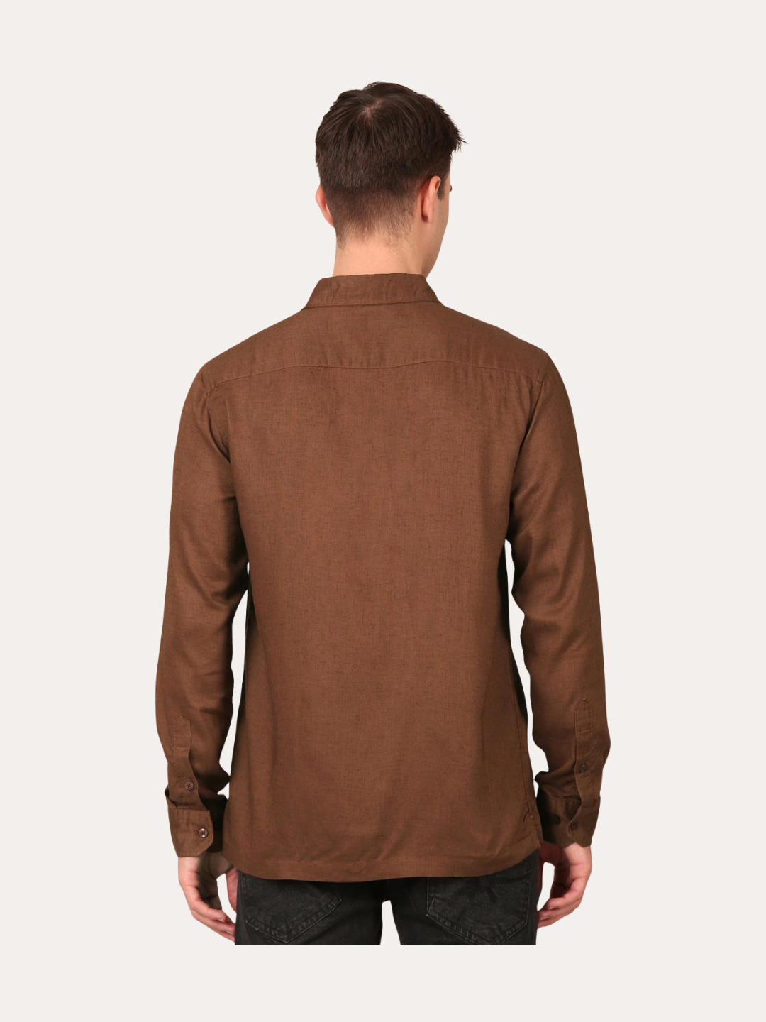 Cotton Linen : Walnut Brown