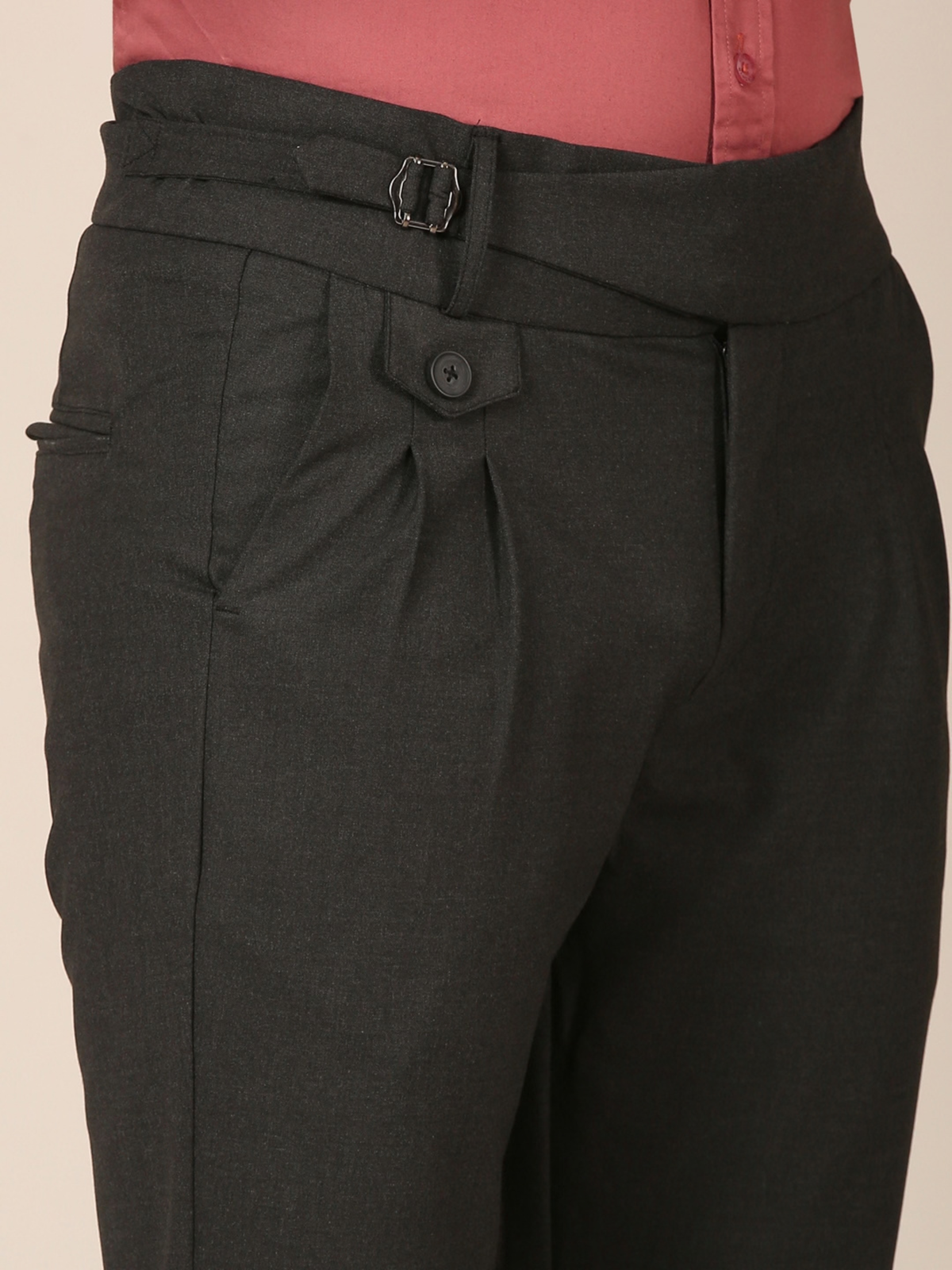 Cotton Gurkha Pant: Black
