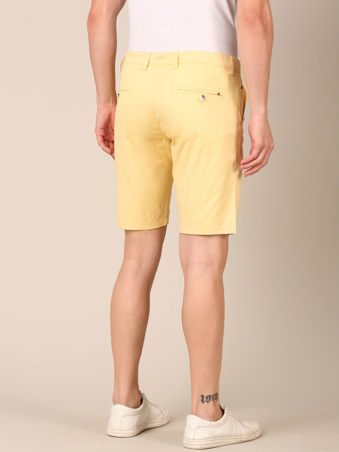 Cotton Smart Fit Shorts: Butter Yellow