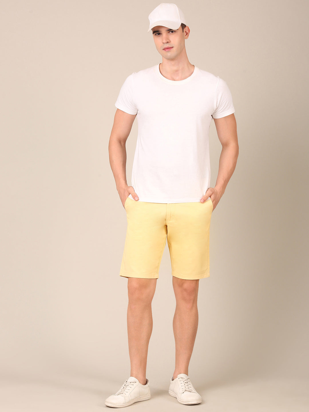 Cotton Smart Fit Shorts: Butter Yellow