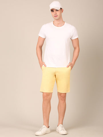 Cotton Smart Fit Shorts: Butter Yellow