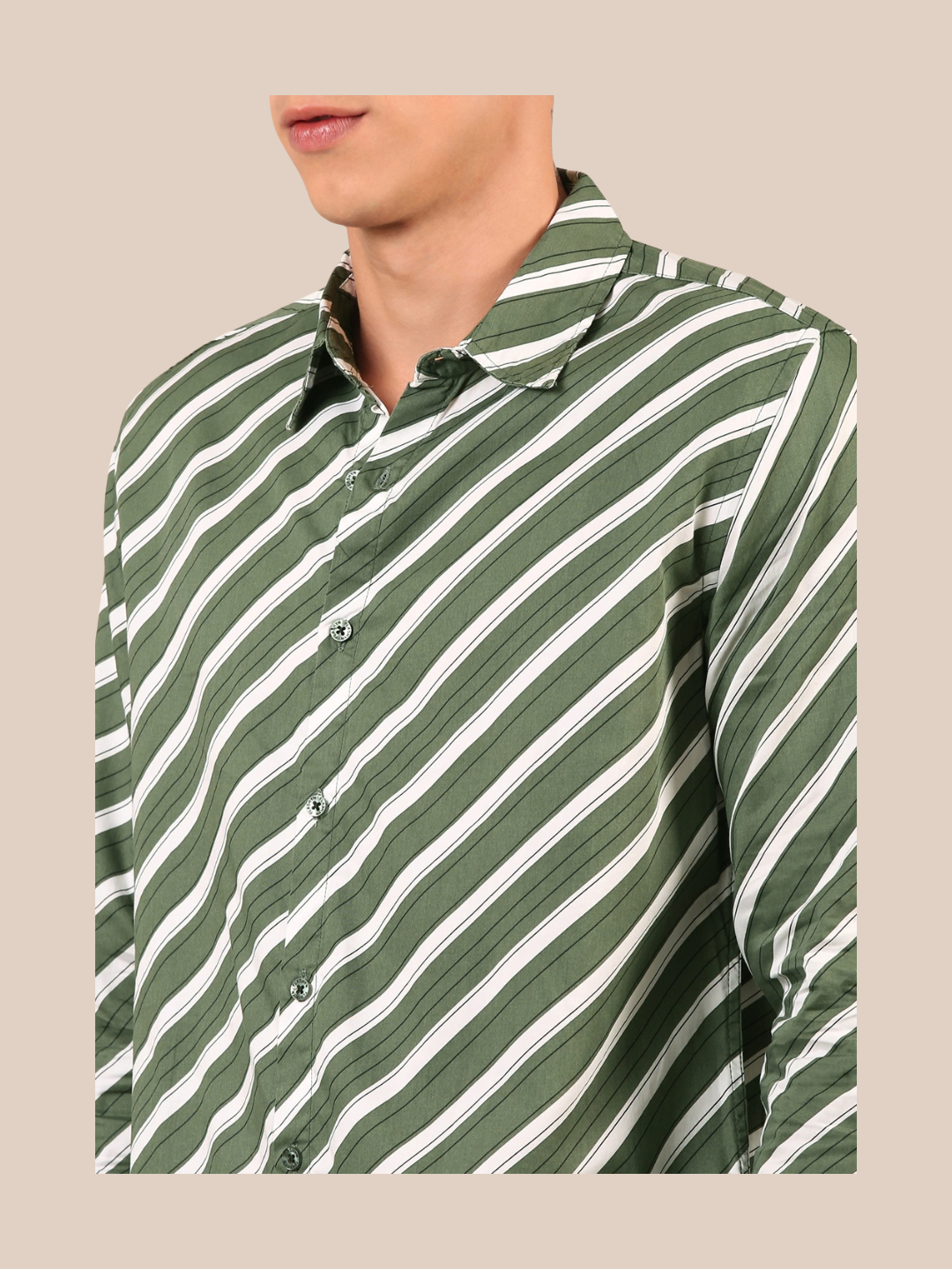 Cotton Shirt : Green