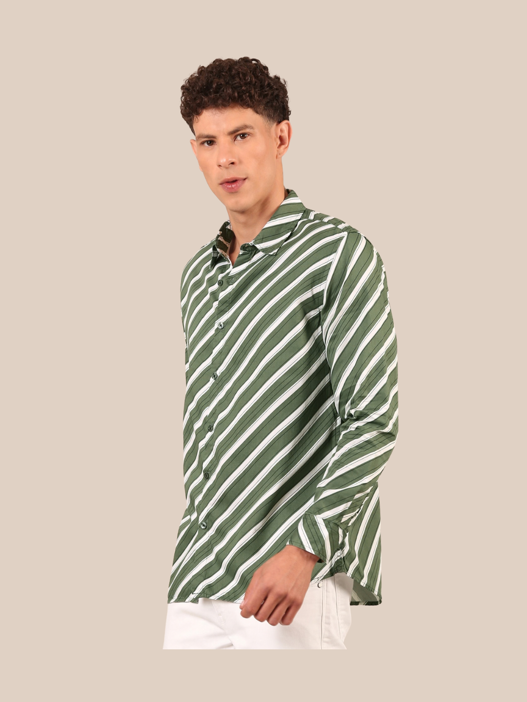 Cotton Shirt : Green