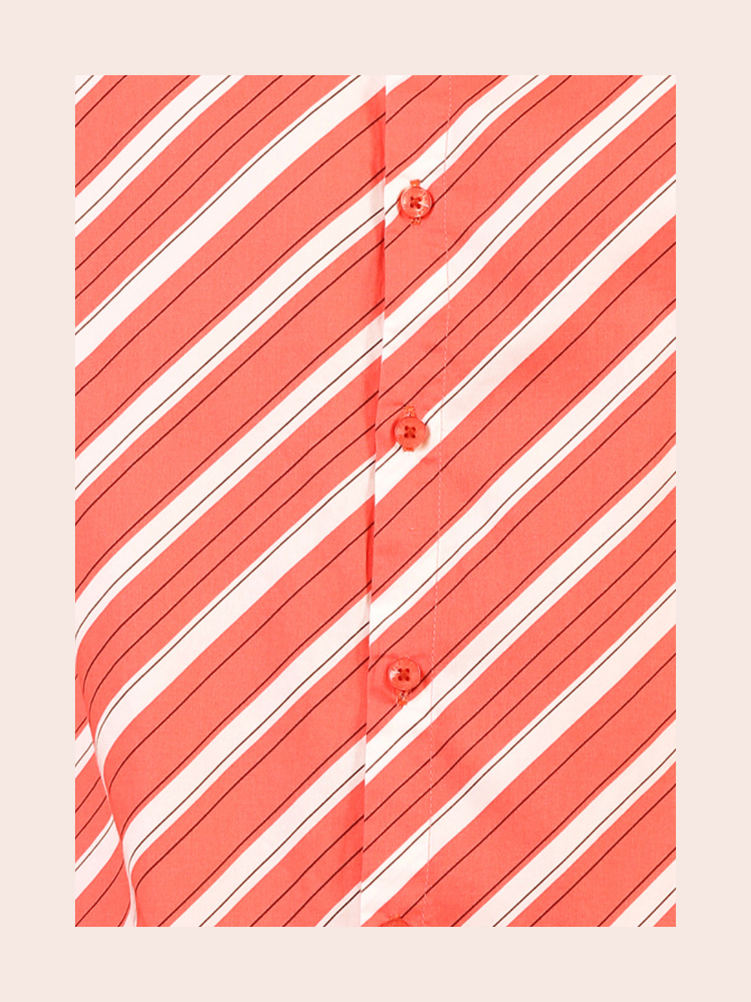 Cotton Shirt : Coral Red
