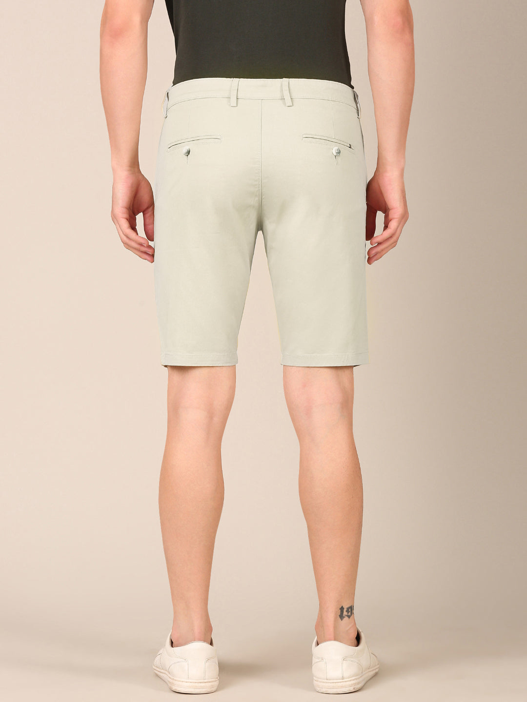 Cotton Smart Fit Shorts: Ivory