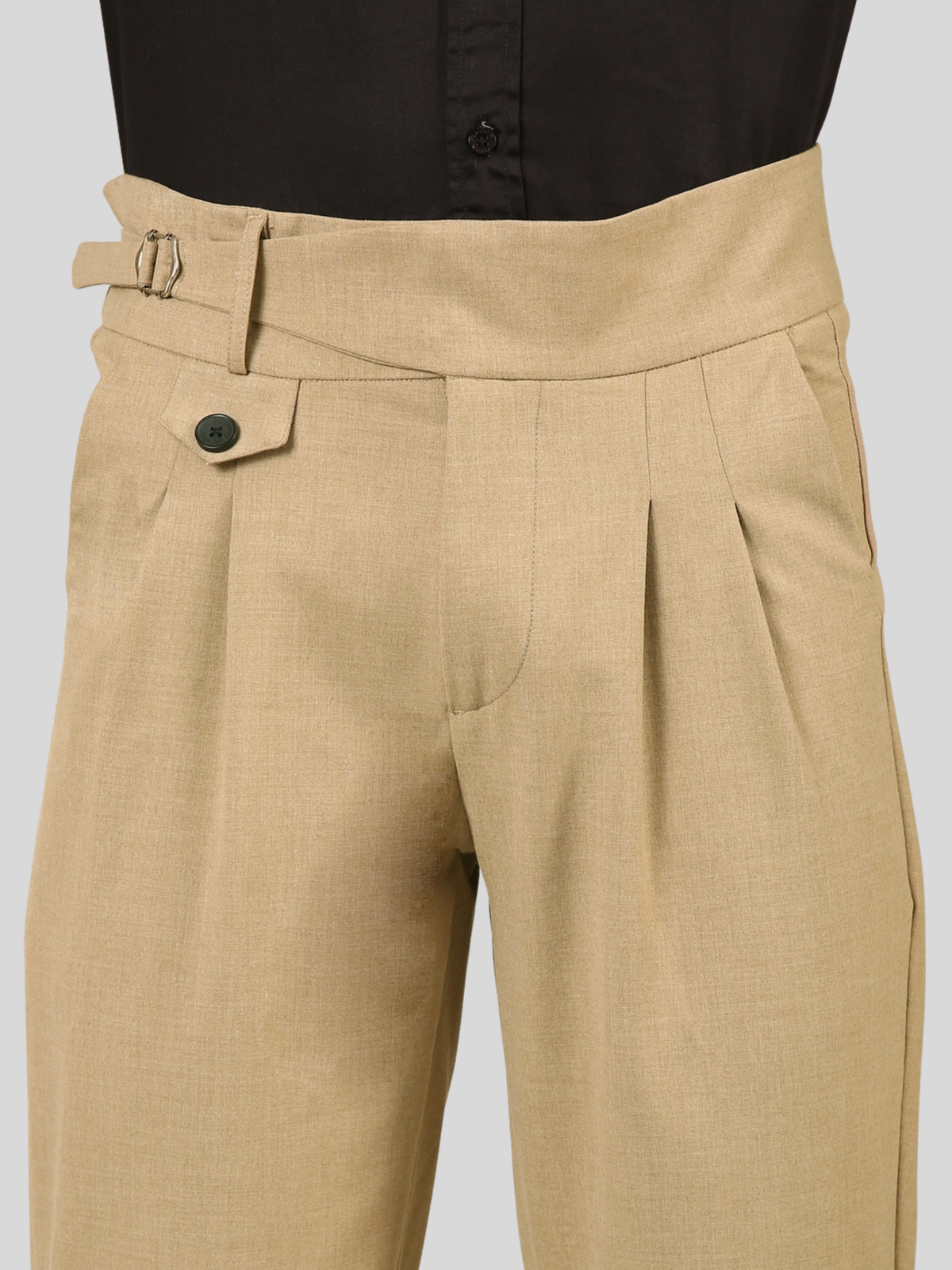 Cotton Gurkha Pant: Khaki