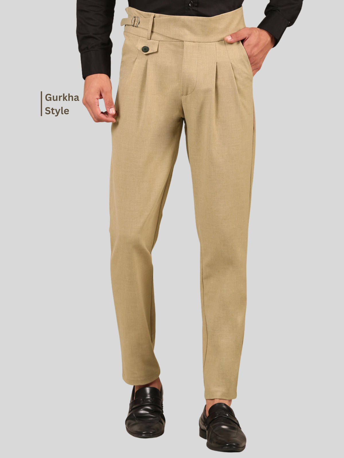 Cotton Gurkha Pant: Khaki