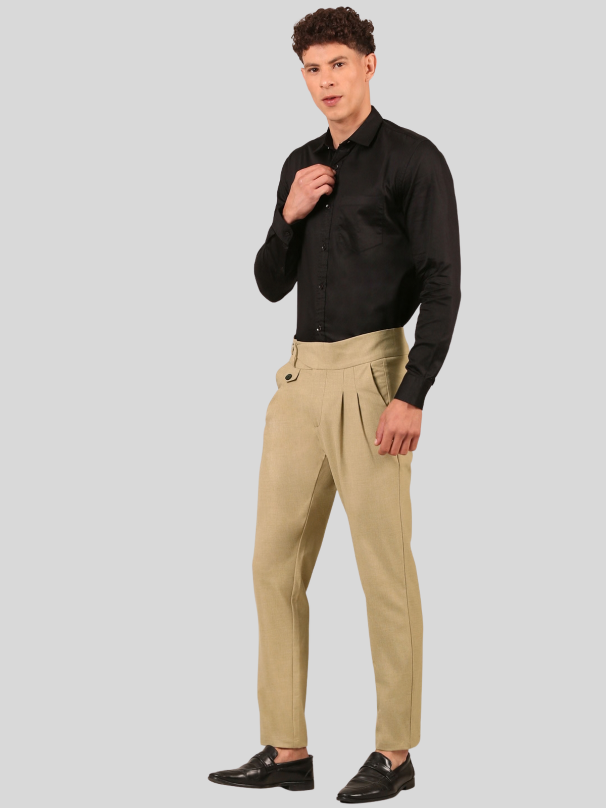 Cotton Gurkha Pant: Khaki