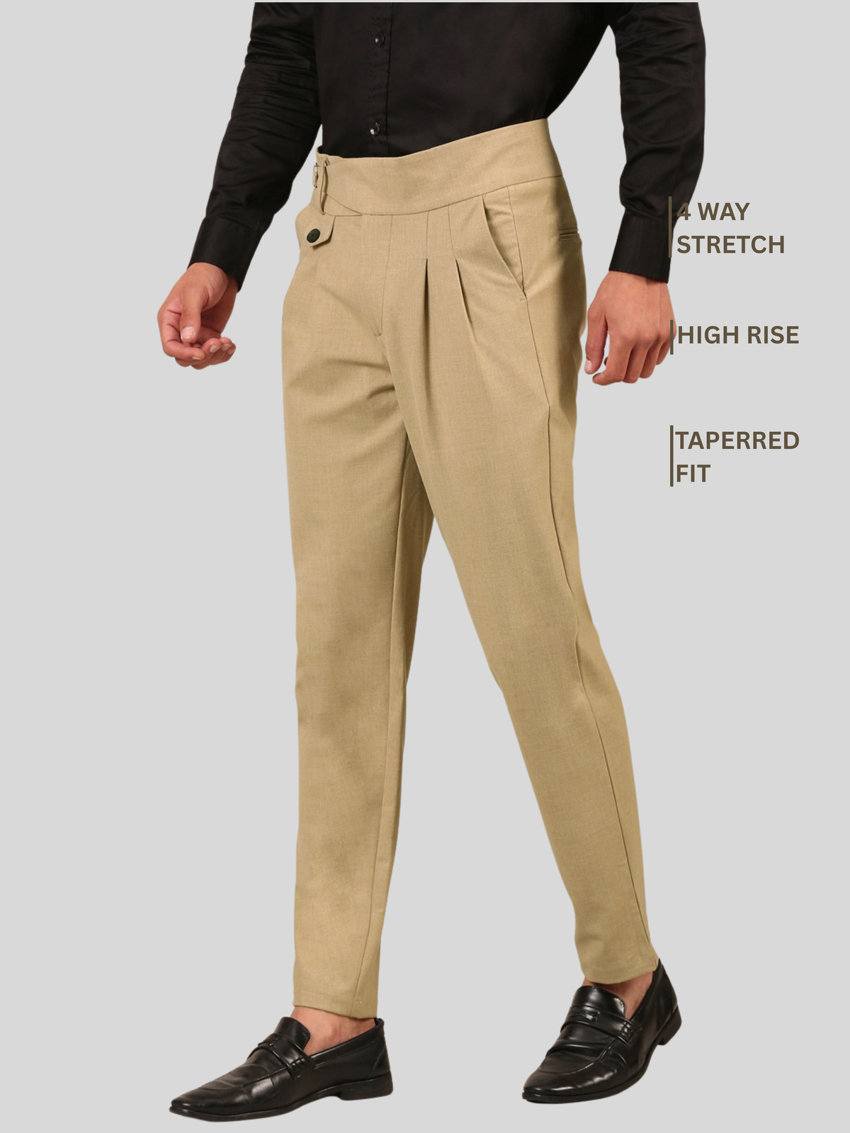 Cotton Gurkha Pant: Khaki