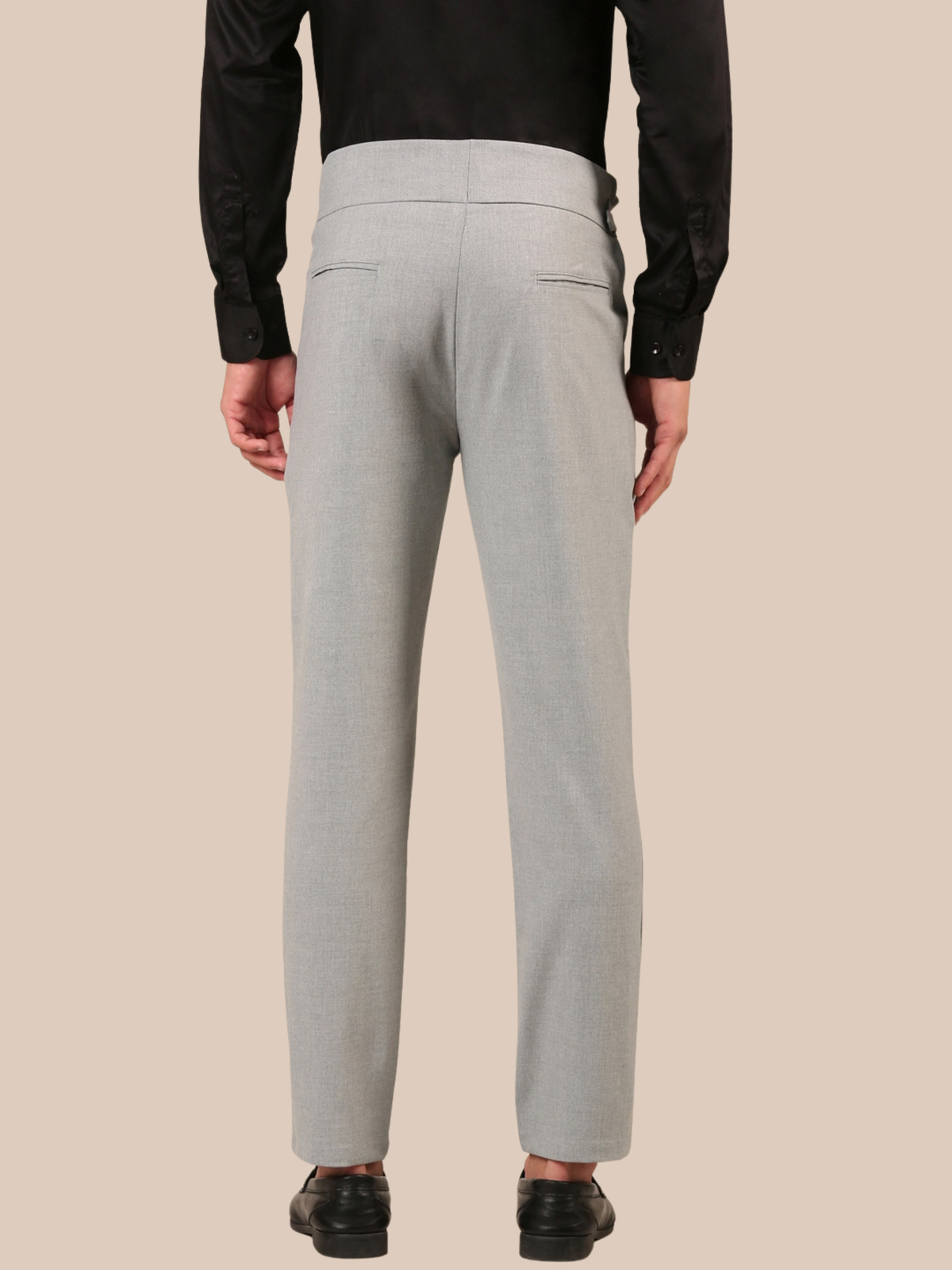 Cotton Gurkha Pant: Light Grey