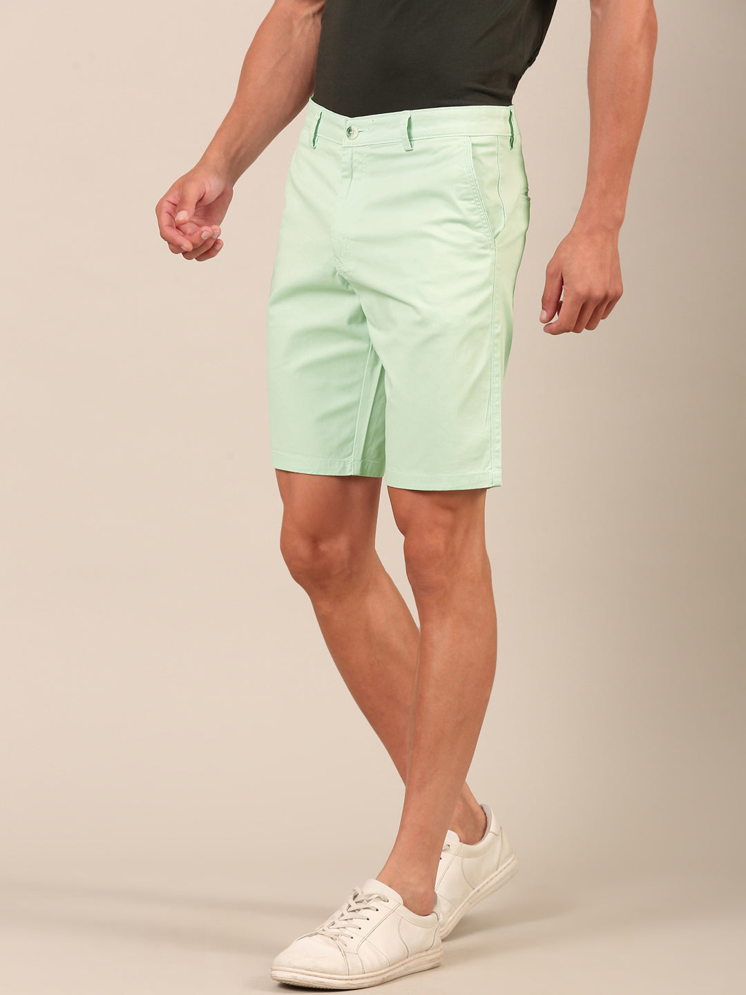 Cotton Smart Fit Shorts: Sea Mist