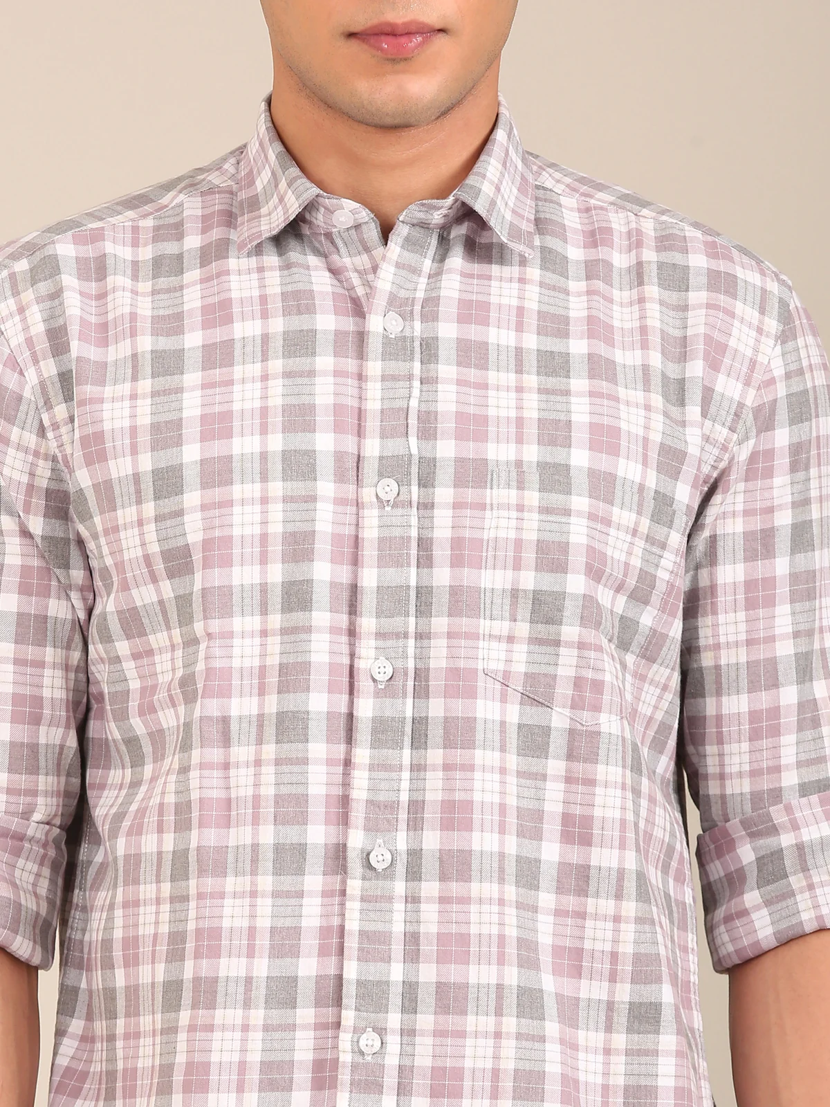 slim shirt dusty rose Flashyn