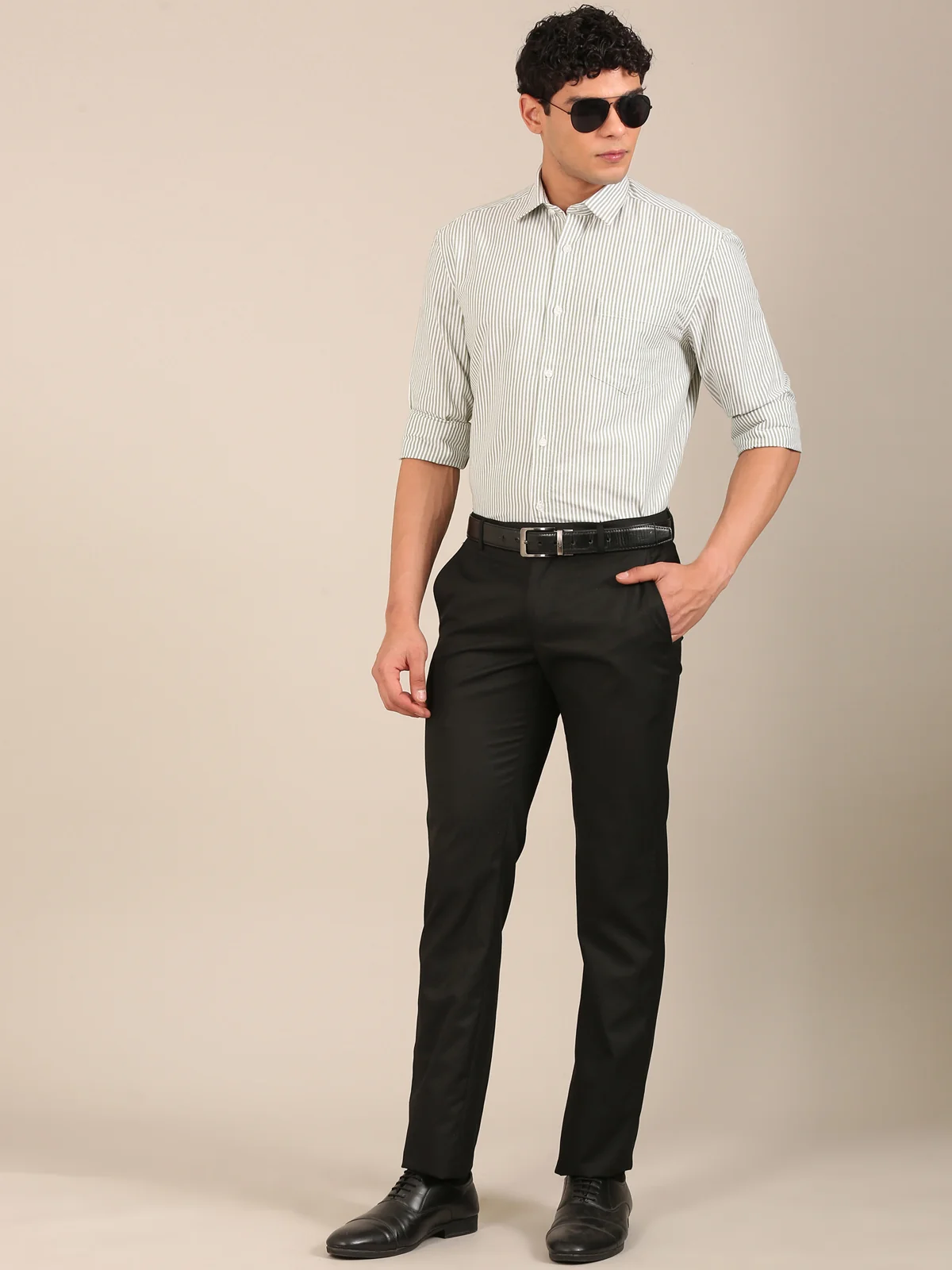 Slim Fit Stripe Shirt for Men