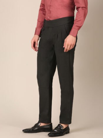Flashyn Black Gurkha Trouser side2